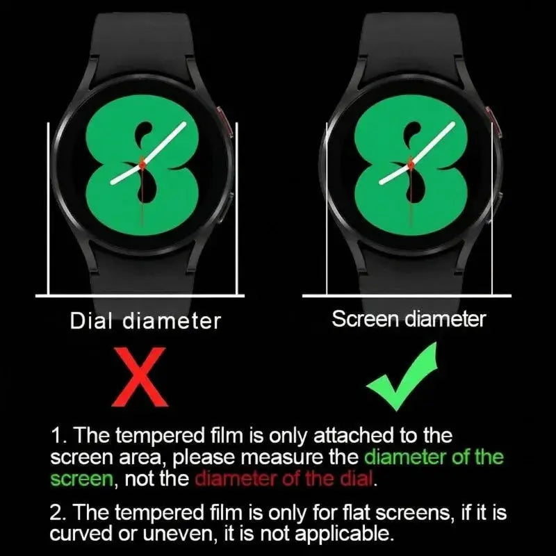 Tempered Glass for Smartwatch Smart Watch Screen Protector 33MM 34MM 35MM 36MM 37MM 38MM 39MM 40MM 41MM 42MM 44MM 30MM-46MM Film GreatEagleInc