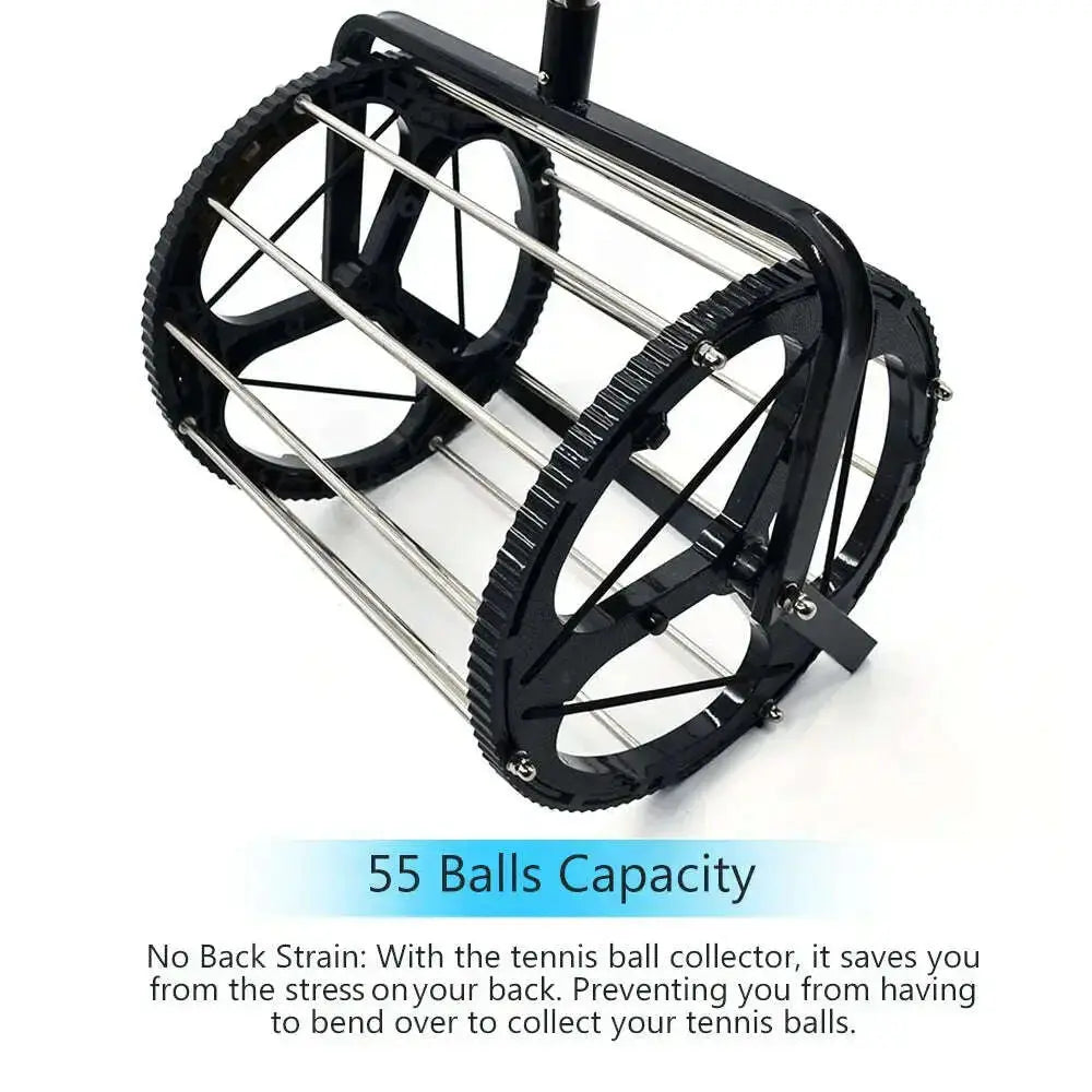 Tennis-Ball-Picker-55-Balls-Capacity-Tennis-Balls-Retriever-Ball-Hopper-Roller-Tennis-Training-Accessories-GreatEagleInc-334152282