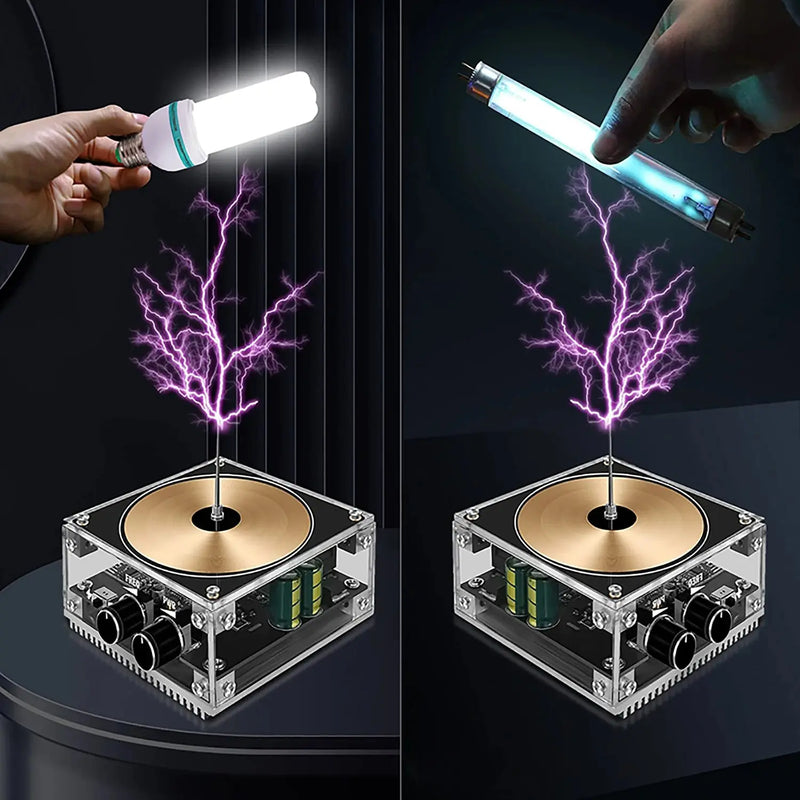 Tesla Coil Musical Speaker Artificial Lightning Bluetooth Music Tesla Coil Arc Plasma Wireless Transmission Experiment Model GreatEagleInc