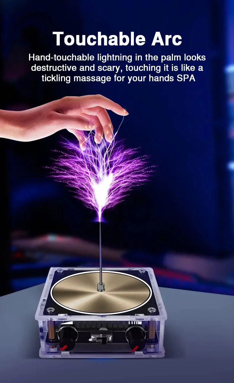 Tesla Coil Musical Speaker Artificial Lightning Bluetooth Music Tesla Coil Arc Plasma Wireless Transmission Experiment Model GreatEagleInc