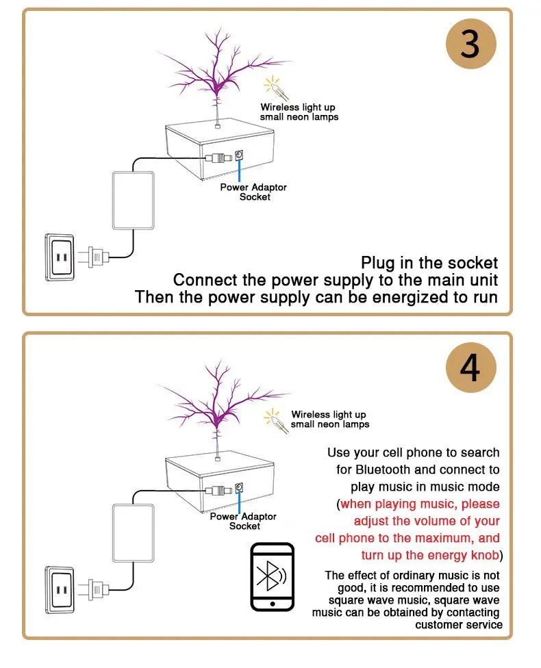 Tesla Coil Musical Speaker Artificial Lightning Bluetooth Music Tesla Coil Arc Plasma Wireless Transmission Experiment Model GreatEagleInc