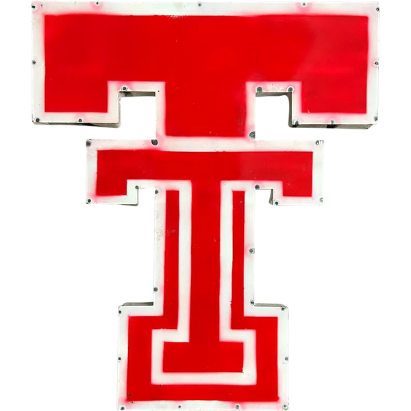 Texas Tech University Double T Logo Recycled Metal Wall Decor LRT SALES