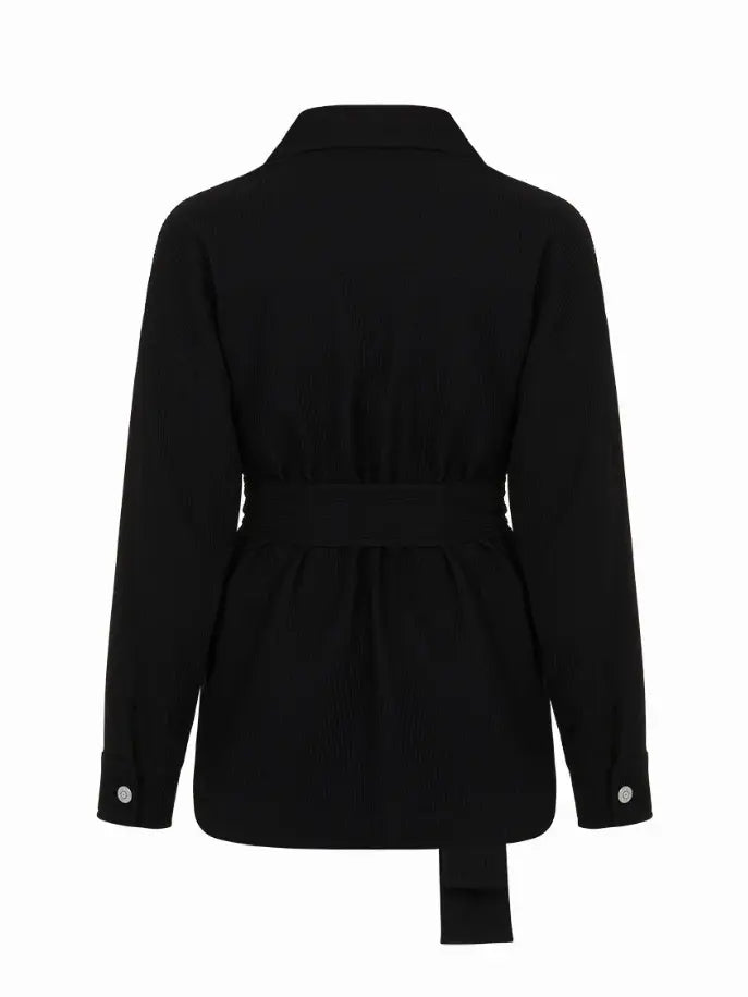 Textured Oversized Jacket Nocturne