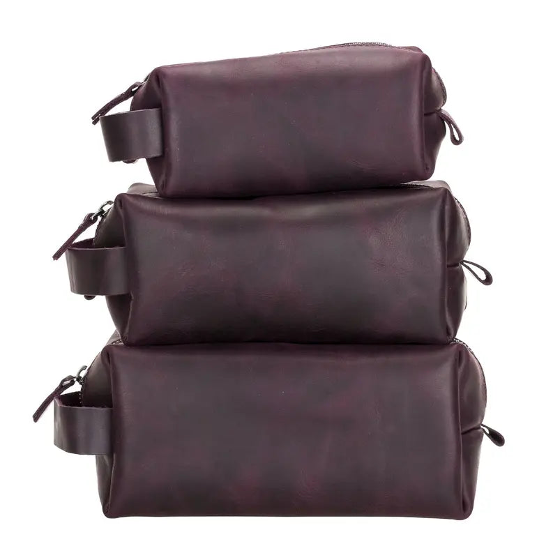 Thayne Cow Leather Makeup Bag for Women Toronata