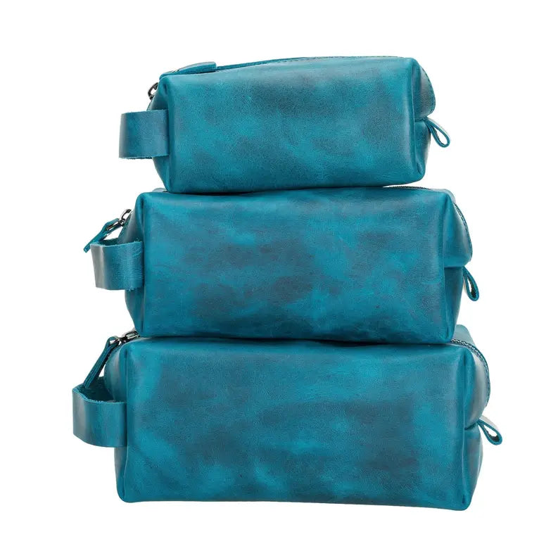Thayne Cow Leather Makeup Bag for Women Toronata