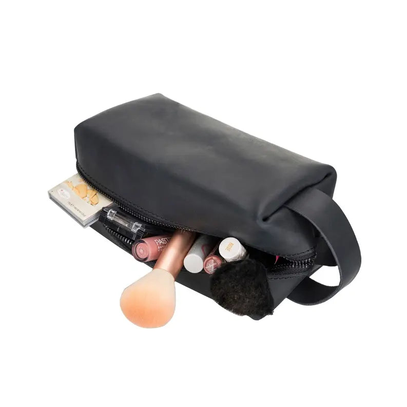 Thayne Cow Leather Makeup Bag for Women Toronata