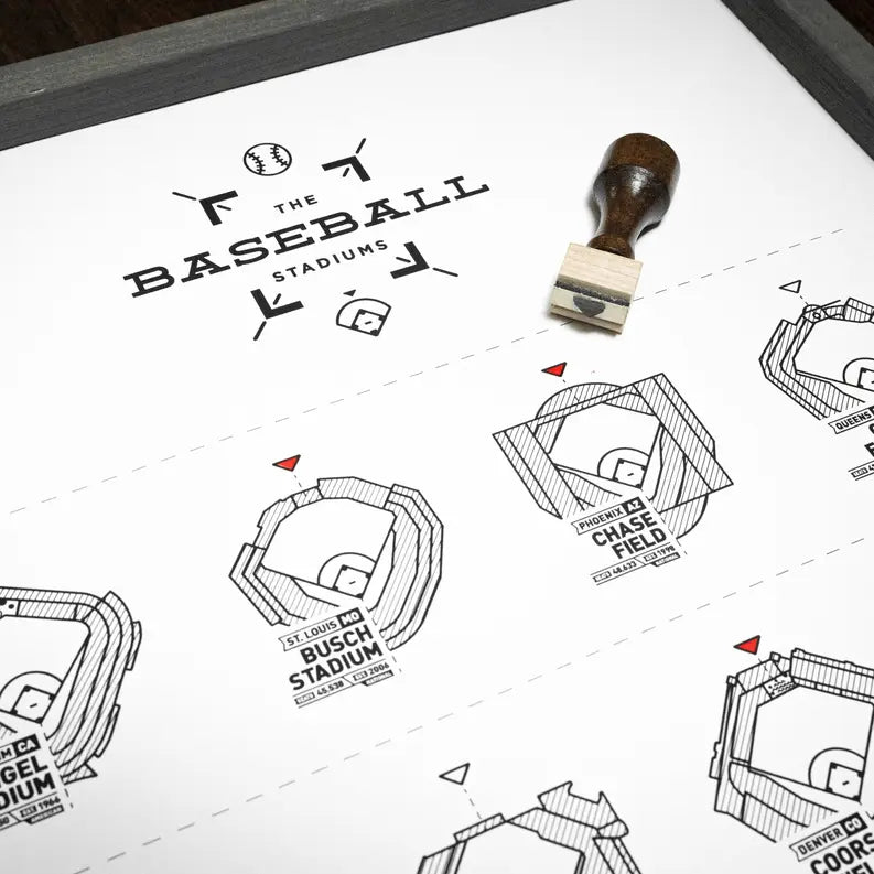 The Baseball Stadium Register Print The 14er Project