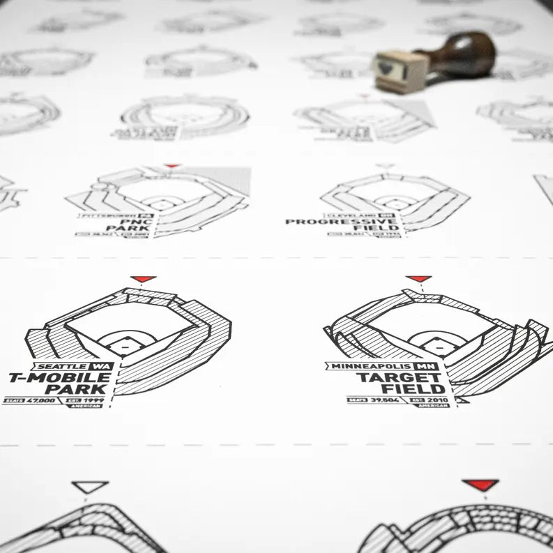 The Baseball Stadium Register Print The 14er Project