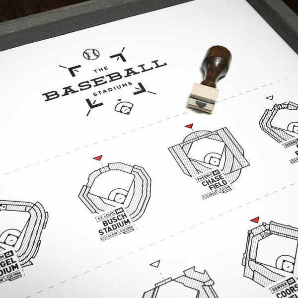 The Baseball Stadium Register Print The 14er Project