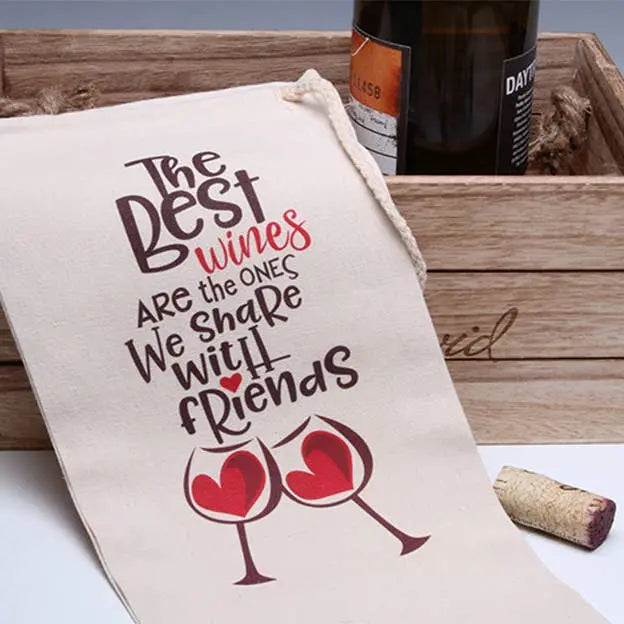 The Best Wines Wine Tote Bag LIANE FRIED STUDIO