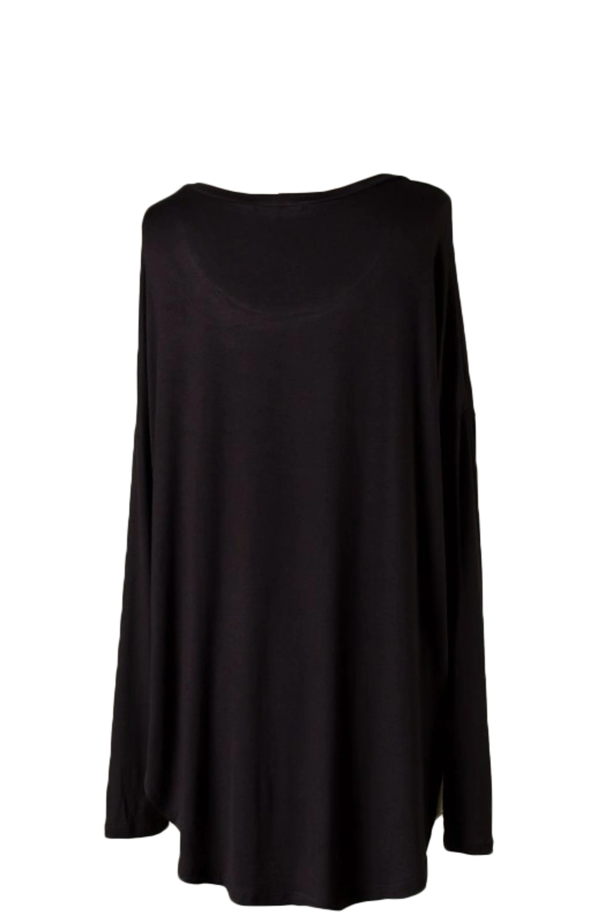 The Boyfriend Long Sleeves Top Black SurelyMine