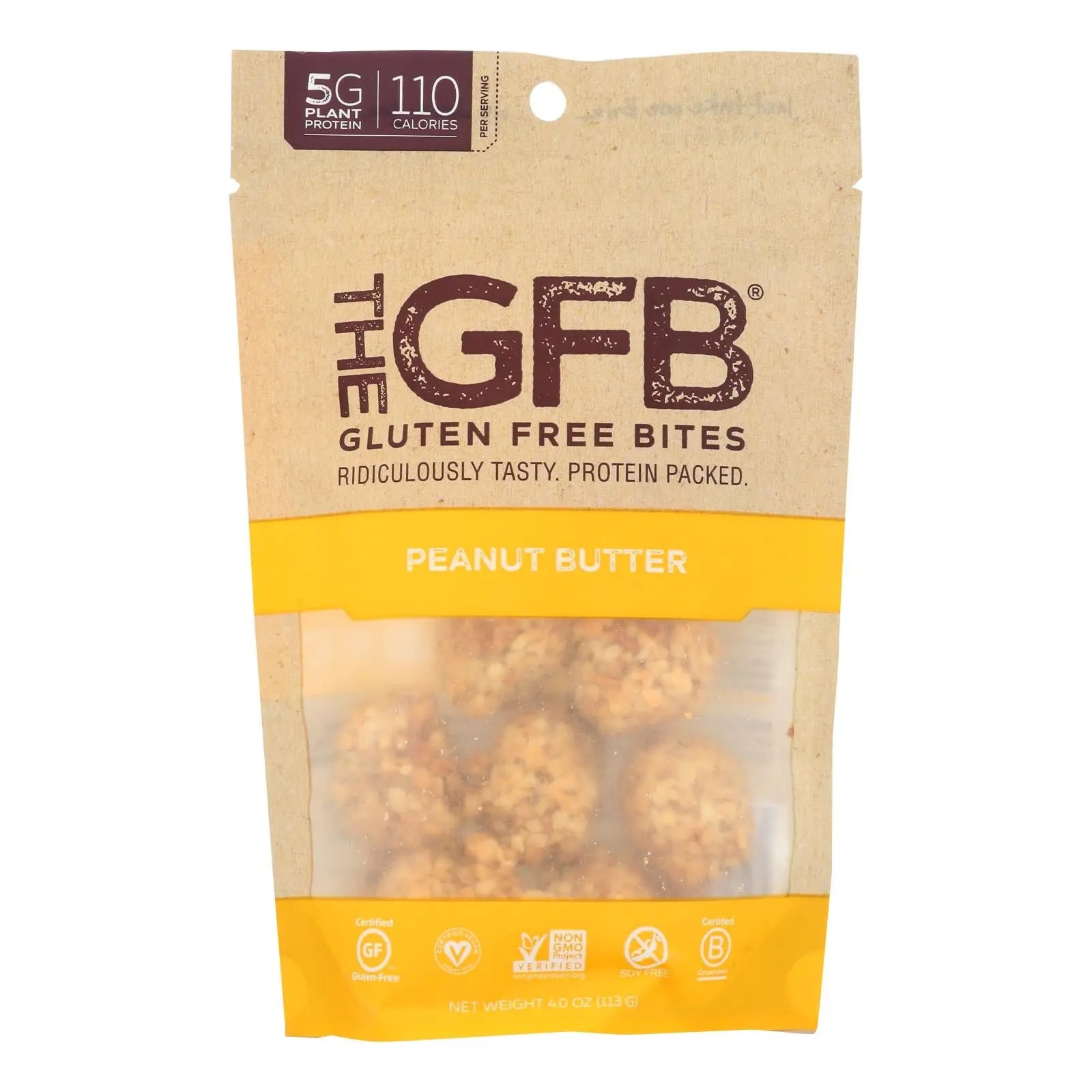 The Gfb - Bites Peanut Butter Gluten Free - Case Of 6 - 4 Oz The Gfb