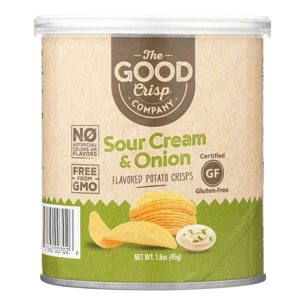 The Good Crisp Company Potato Crisps - Sour Cream And Onion - Case Of 12 - 1.6 Oz The Good Crisp Company