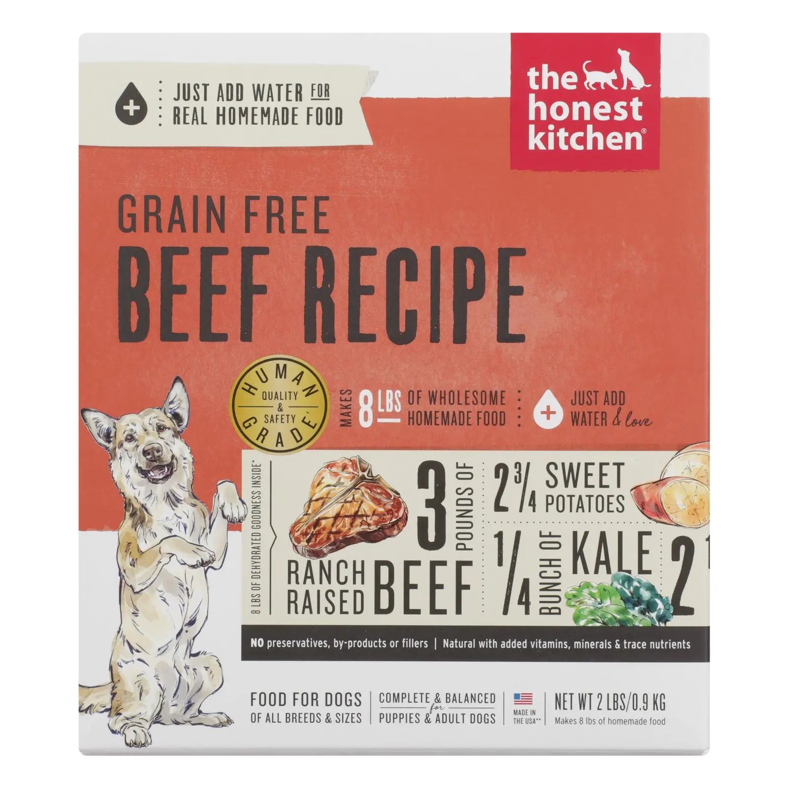 The Honest Kitchen - Dog Food - Grain-free Beef Recipe - Case Of 6 - 2 Lb. The Honest Kitchen