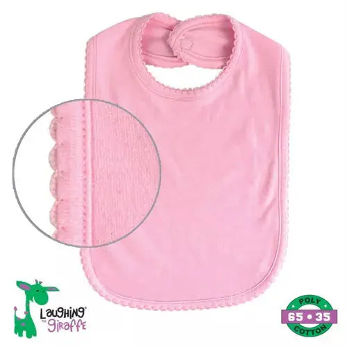 The Laughing Giraffe Baby Bibs With Scallop Trim Kids Blanks