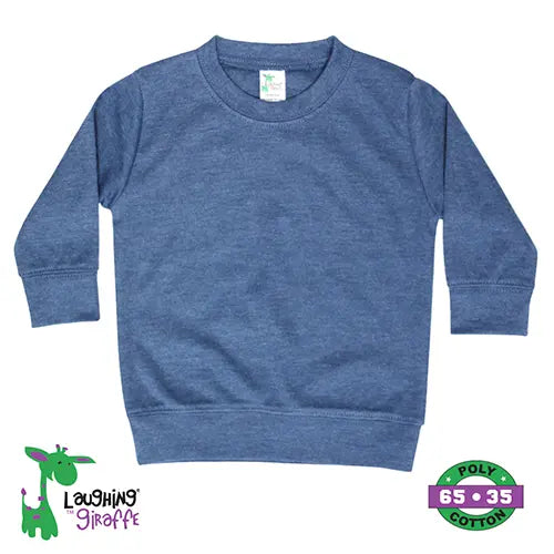 The Laughing Giraffe Toddler Long Sleeve Pullover T-Shirt Kids Blanks