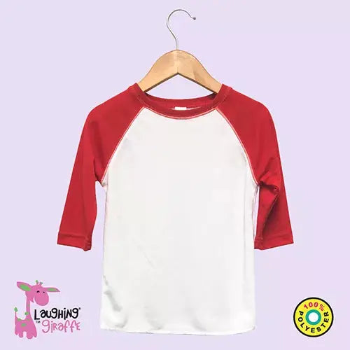 The Laughing Giraffe Toddler Raglan T-Shirt Kids Blanks