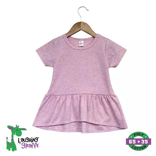 The Laughing Giraffe Toddler Short Sleeve Peplum Top Kids Blanks
