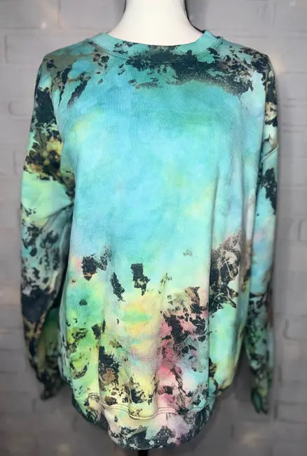 The Mashup Tie Dye Blank Crewneck Sweatshirt The Blended Owl