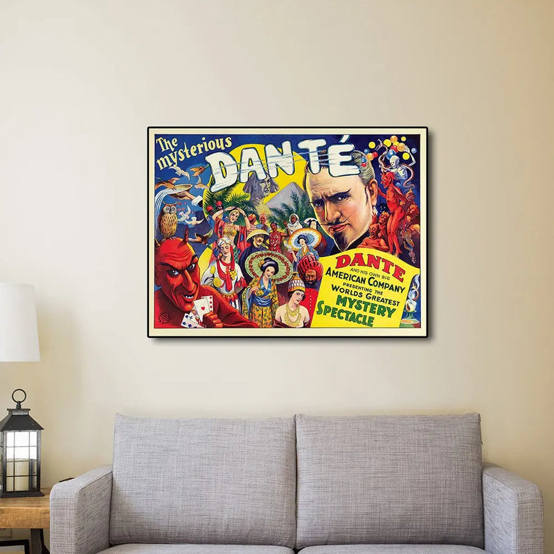 The Mysterious Dante Vintage Magic Unframed Print Wall Art Homeroots Home Decor