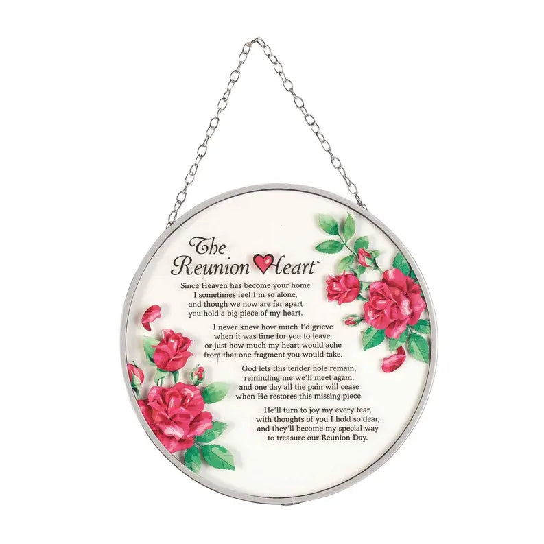 The Reunion Heart Poem Suncatcher Dicksons Inc