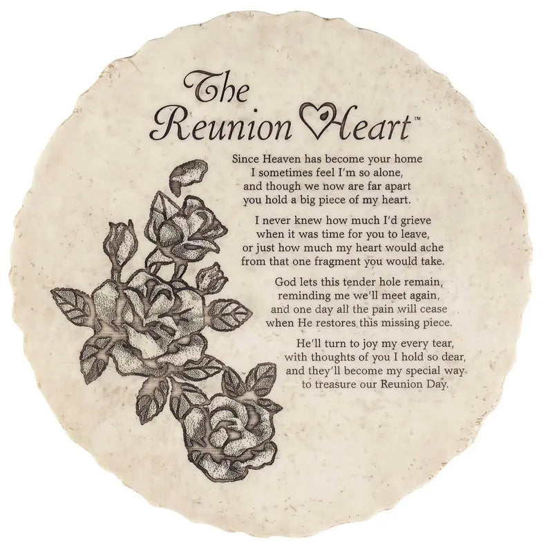 The Reunion Heart Stepping Stone Resin Dicksons Inc