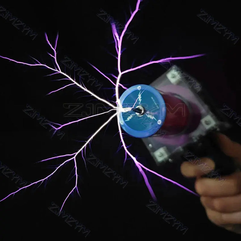 Third Generation Plus 80W 6A Tesla-Coil Gun Portable Handheld Tesla-Coil High Voltage Generator Artificial Lightning Tesla-Coil GreatEagleInc