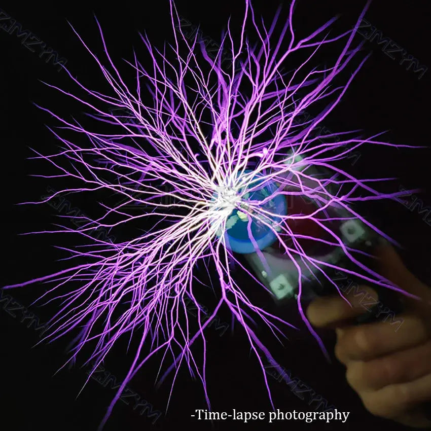 Third Generation Plus 80W 6A Tesla-Coil Gun Portable Handheld Tesla-Coil High Voltage Generator Artificial Lightning Tesla-Coil GreatEagleInc