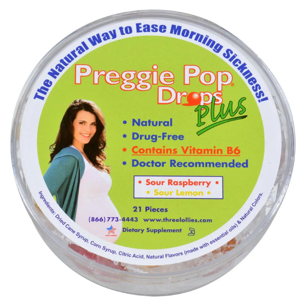 Three Lollies Preggie Drops Plus With Vitamin B6 - 21 Pack Three Lollies
