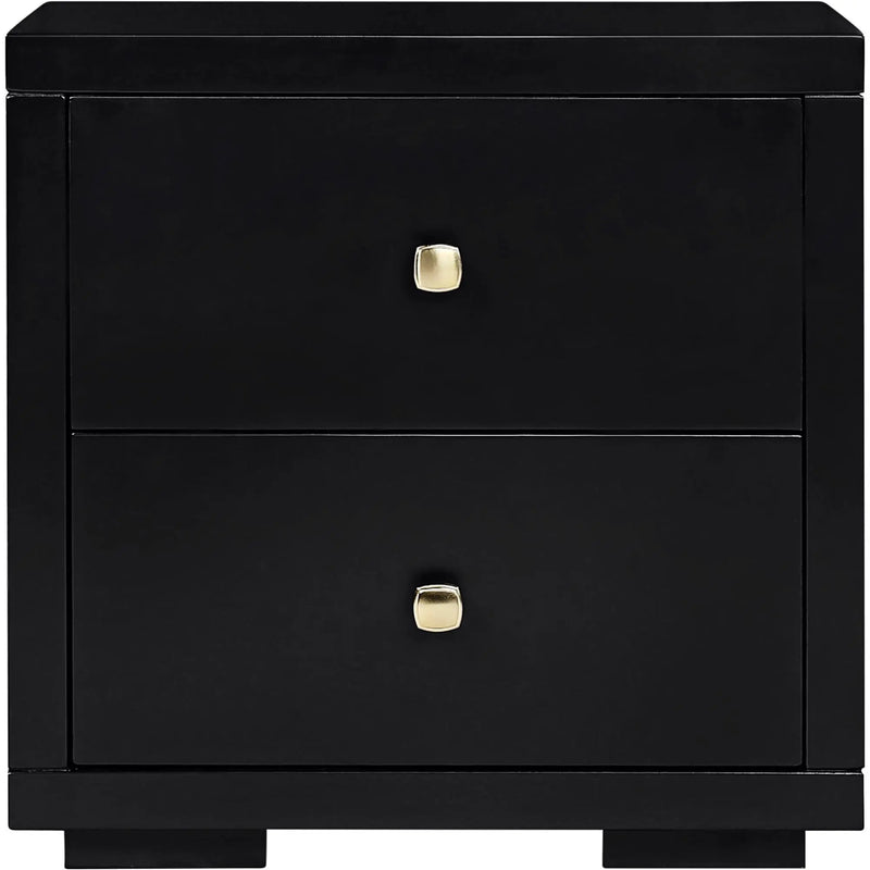 Three Piece Black Solid Wood Bedroom Set Homeroots Bed & Bath