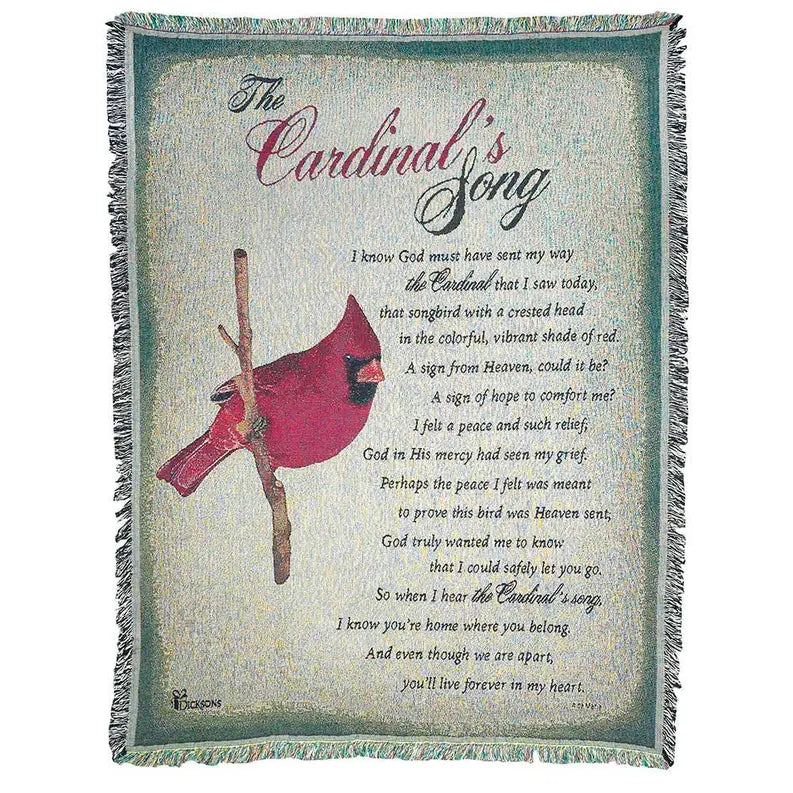 Throw Cardinal Song Cotton Dicksons Inc