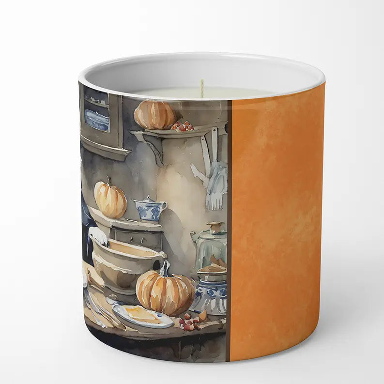 Tibetan Mastiff Fall Kitchen Pumpkins Decorative Soy Candle Caroline's Treasures