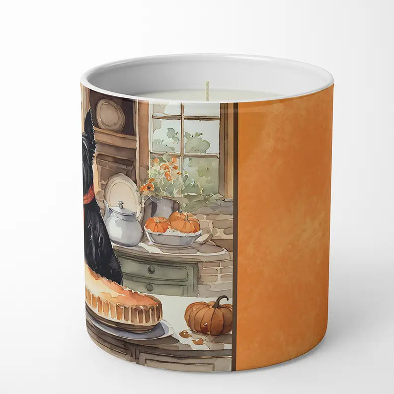 Tibetan Mastiff Fall Kitchen Pumpkins Decorative Soy Candle Caroline's Treasures