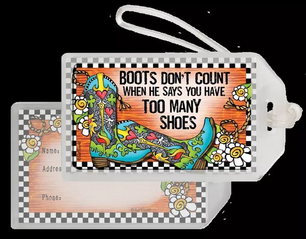 TingleBoot Collection Bag Tag Suzy Toronto