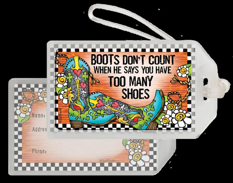 TingleBoot Collection Bag Tag Suzy Toronto