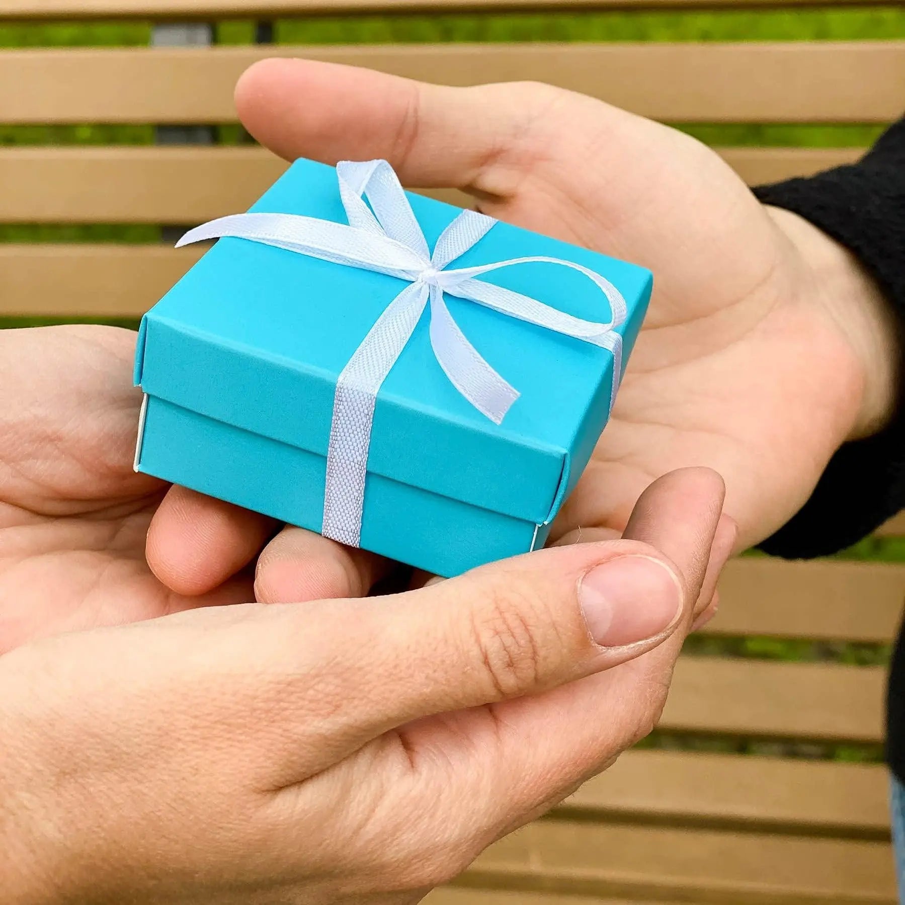 Tiny Magical Message in a Bottle Gift Idea   Classy Inspirational Gifts for Him and Her   Unique Presents for Women and Men (White Dandelion   Make a Wish in Teal Gift Box) - GreatEagleInc