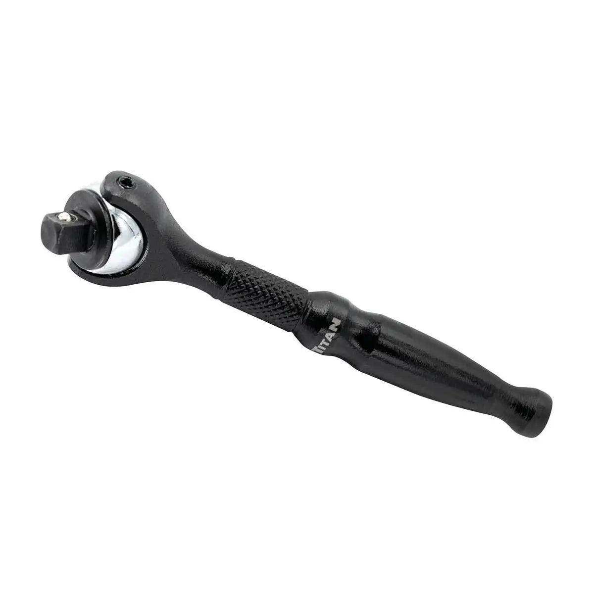 Titan 1/4" Drive - Swivel Head Micro Ratchet - Black TITAN