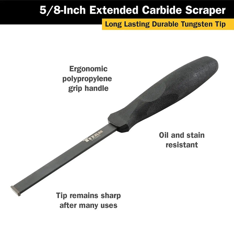 Titan 5/8" Extended Carbide Scraper TITAN