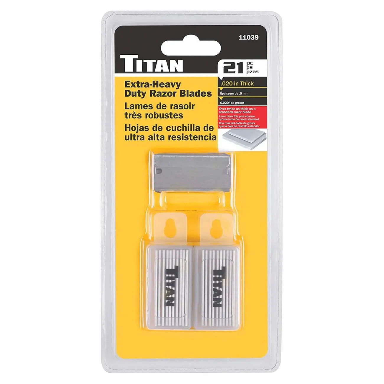 Titan Heavy Duty Razor Blades (21 Piece) TITAN
