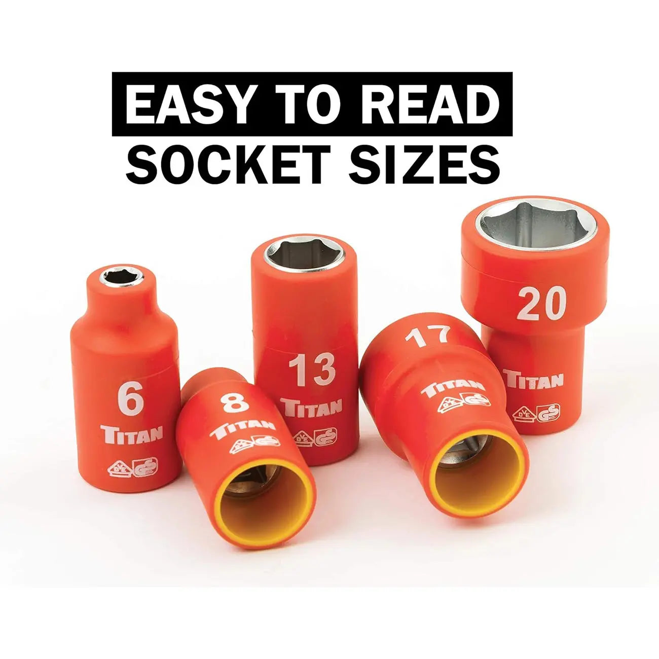 Titan Metric 3/8" Drive Vde Insulated Socket Set (19-piece Set) TITAN