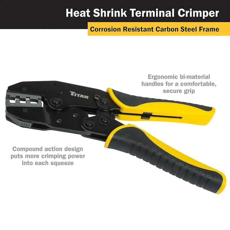 Titan Tool Ratcheting Heat Shrink Terminal Crimper TITAN