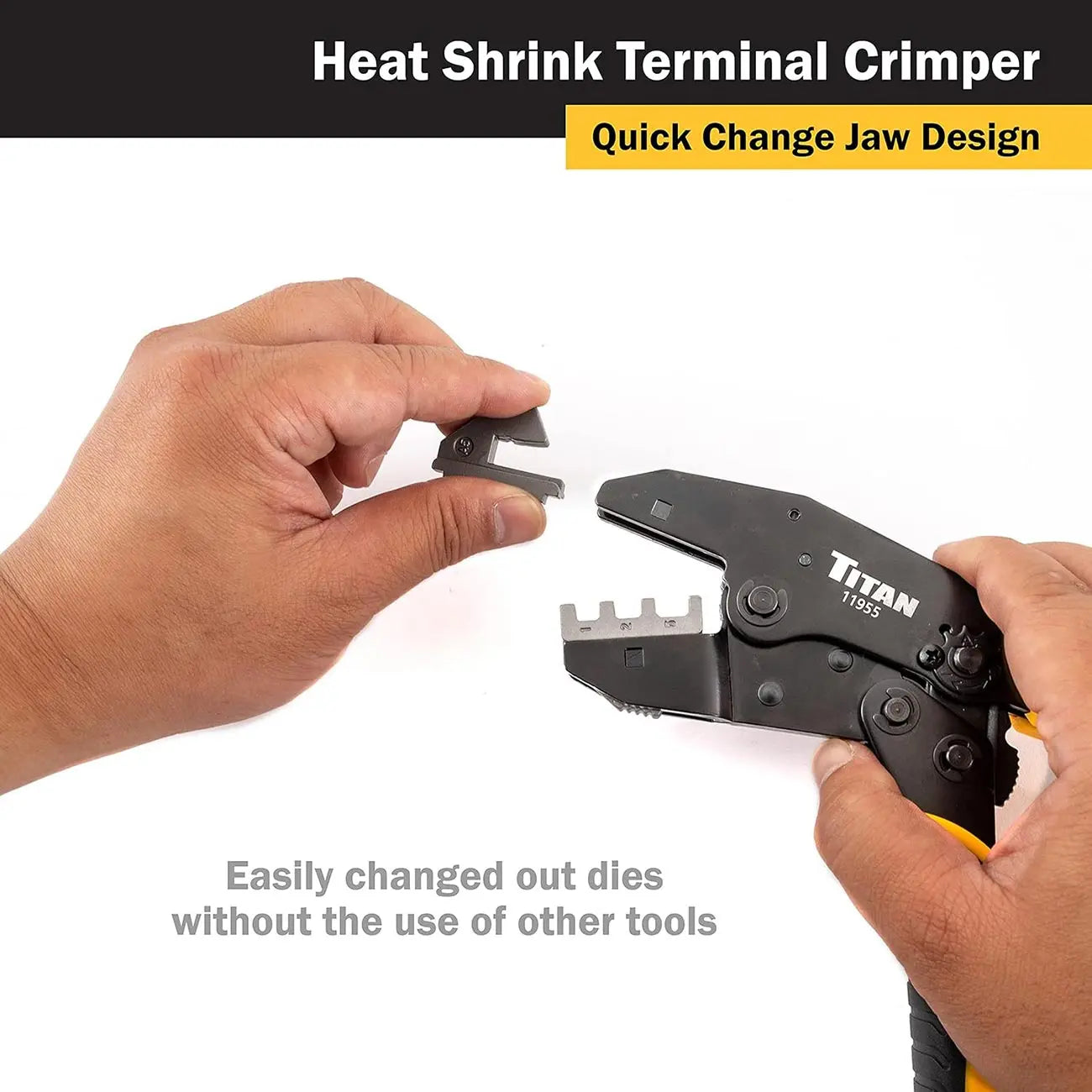 Titan Tool Ratcheting Heat Shrink Terminal Crimper TITAN