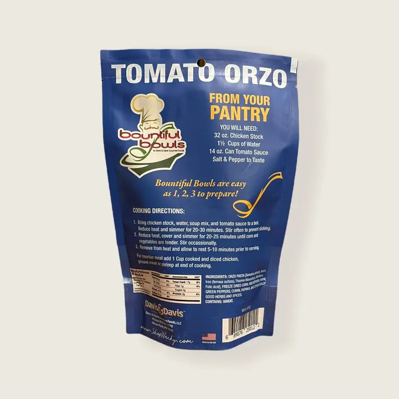 Tomato Orzo Davis & Davis Gourmet Foods