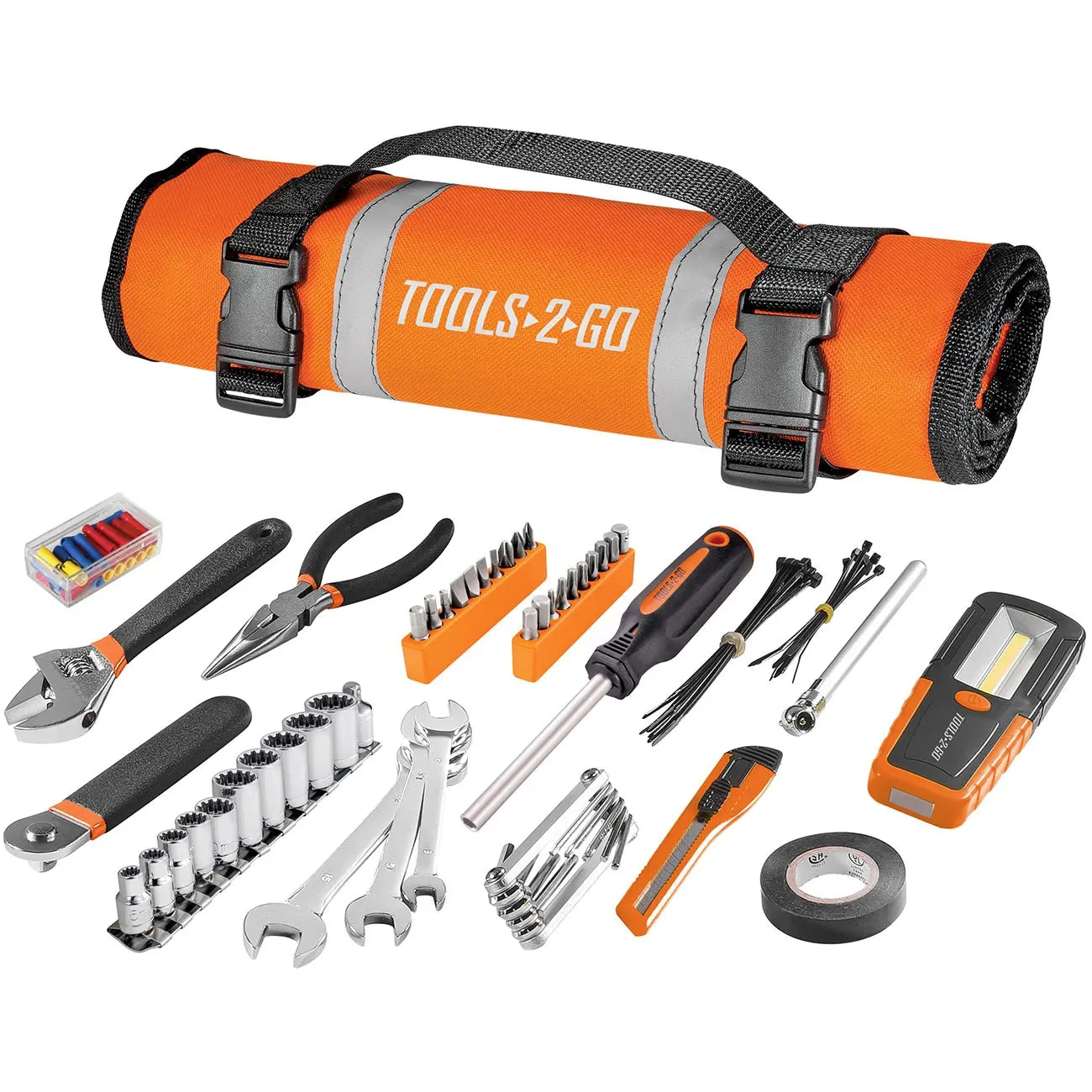 Tools2go Tool Set With Roll Up Pouch For Motorcycle/auto/atv (83 Piece Set) TOOLS2GO