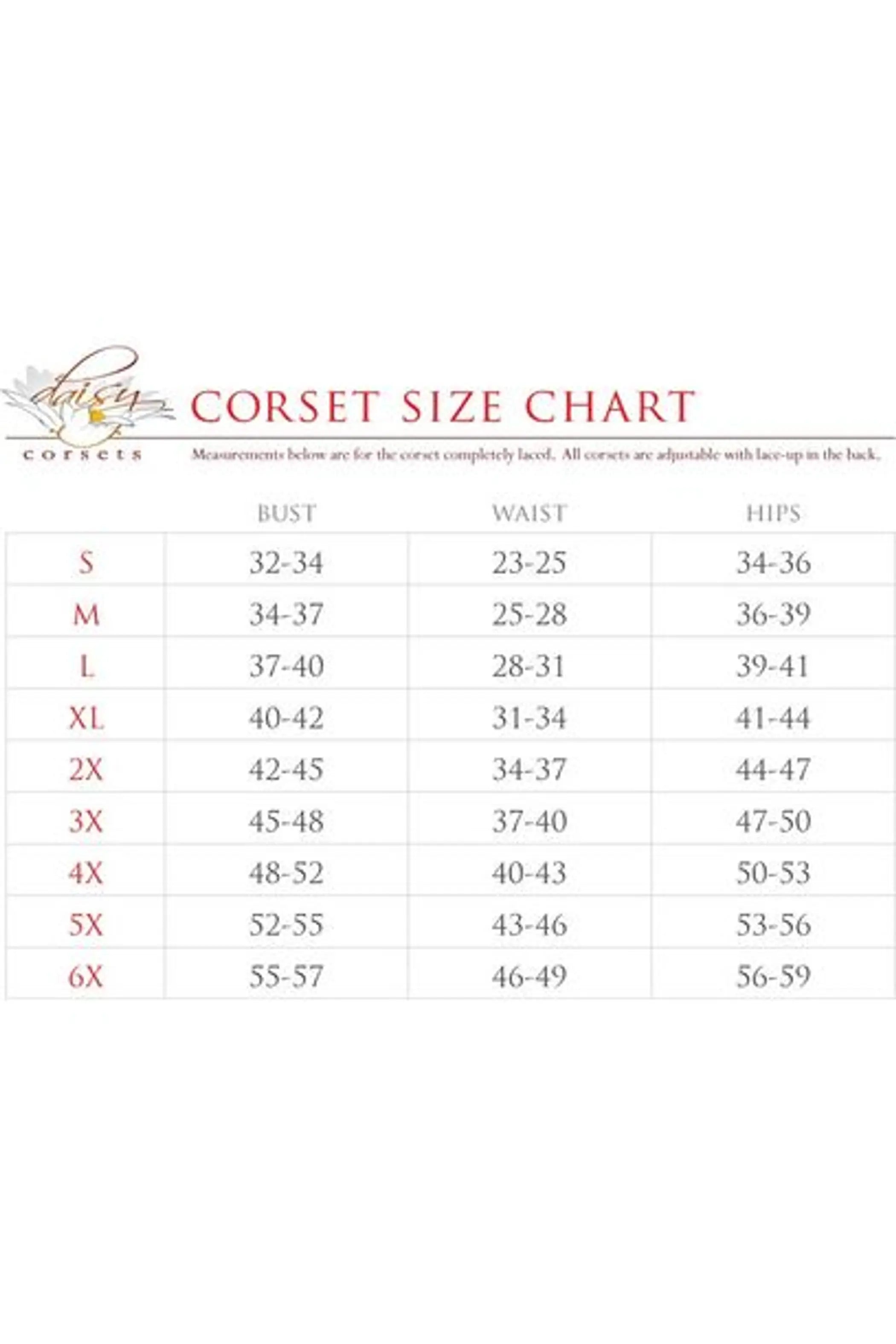 Top Drawer 4 PC Premium Red Bunny Corset Costume Daisy Corsets