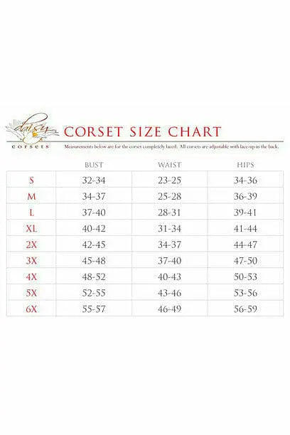 Top Drawer Patent Steel Boned Corseted Dress Daisy Corsets