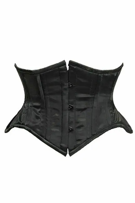 Top Drawer Satin Double Steel Boned Curvy Cut Waist Cincher Daisy Corsets