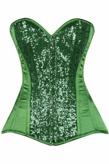 Top Drawer Sequin Steel Boned Corset Daisy Corsets