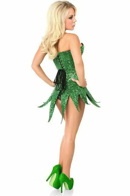 Top Drawer Sequin Steel Boned Corset Dress Daisy Corsets