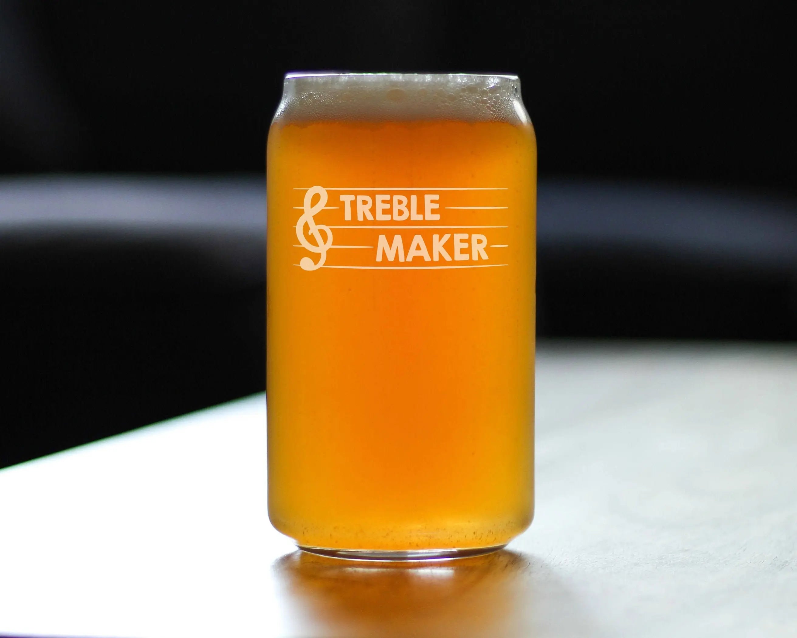 Treble Maker Beer Can Pint Glass - Funny Musician Gifts Bevvee